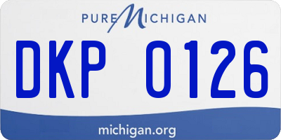 MI license plate DKP0126