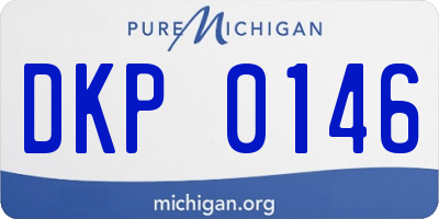 MI license plate DKP0146