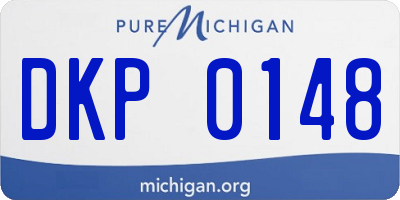 MI license plate DKP0148