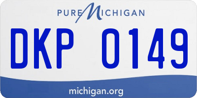 MI license plate DKP0149