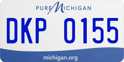 MI license plate DKP0155