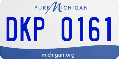 MI license plate DKP0161