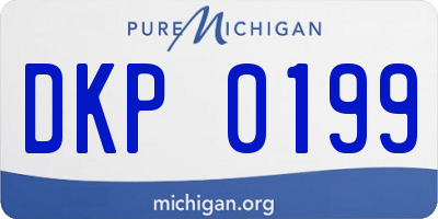 MI license plate DKP0199