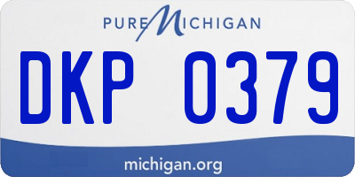 MI license plate DKP0379