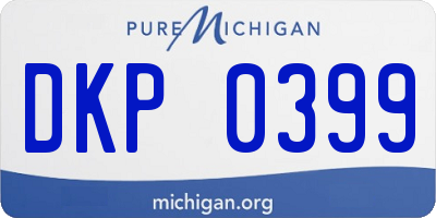 MI license plate DKP0399