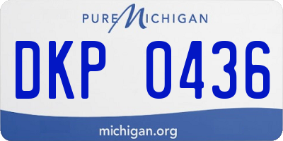 MI license plate DKP0436