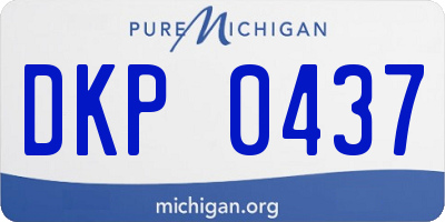 MI license plate DKP0437