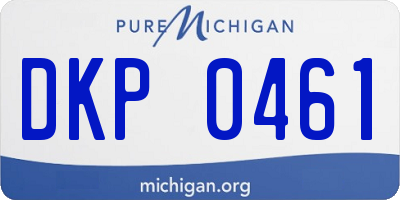MI license plate DKP0461