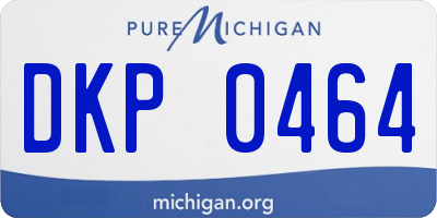 MI license plate DKP0464
