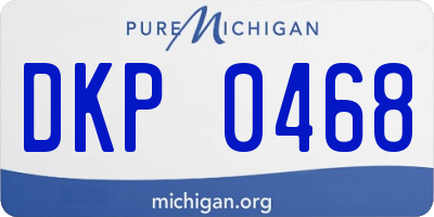 MI license plate DKP0468