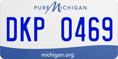 MI license plate DKP0469
