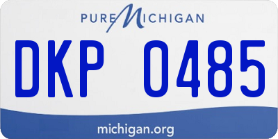 MI license plate DKP0485