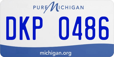 MI license plate DKP0486