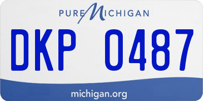 MI license plate DKP0487