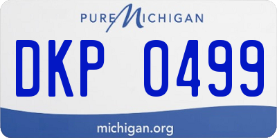 MI license plate DKP0499
