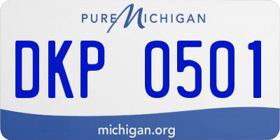MI license plate DKP0501