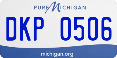 MI license plate DKP0506