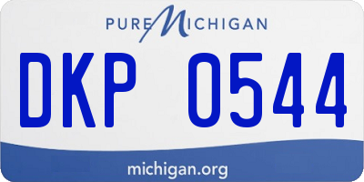MI license plate DKP0544