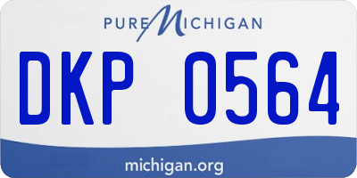 MI license plate DKP0564