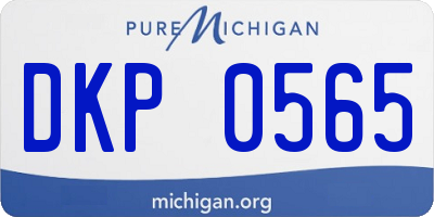 MI license plate DKP0565