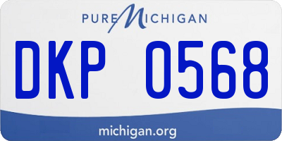 MI license plate DKP0568