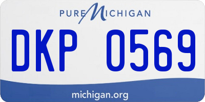 MI license plate DKP0569
