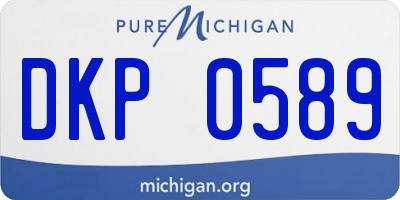 MI license plate DKP0589