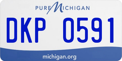 MI license plate DKP0591