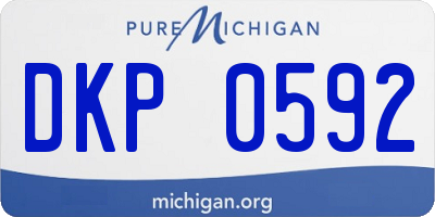 MI license plate DKP0592
