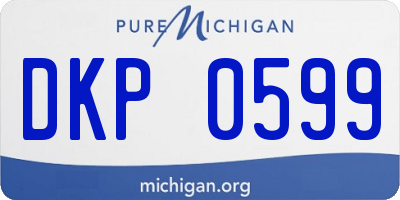 MI license plate DKP0599