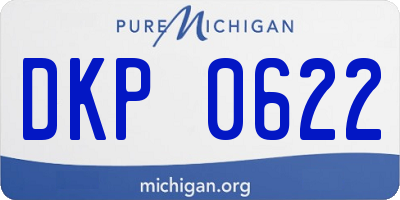 MI license plate DKP0622