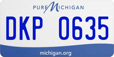 MI license plate DKP0635