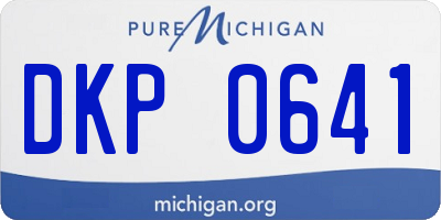 MI license plate DKP0641