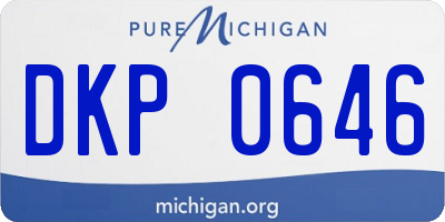MI license plate DKP0646