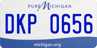 MI license plate DKP0656
