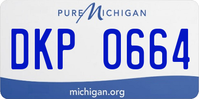 MI license plate DKP0664