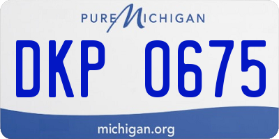 MI license plate DKP0675