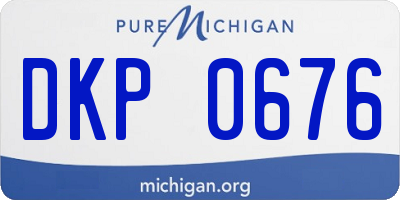 MI license plate DKP0676