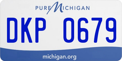 MI license plate DKP0679