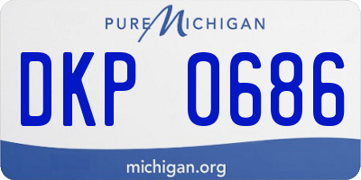 MI license plate DKP0686