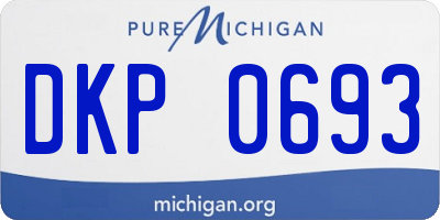 MI license plate DKP0693