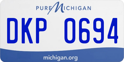 MI license plate DKP0694