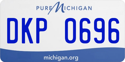 MI license plate DKP0696