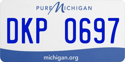 MI license plate DKP0697