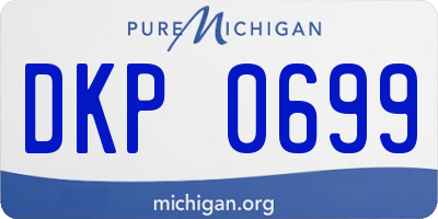 MI license plate DKP0699