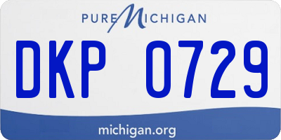 MI license plate DKP0729