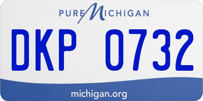 MI license plate DKP0732