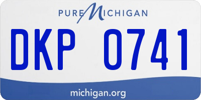 MI license plate DKP0741