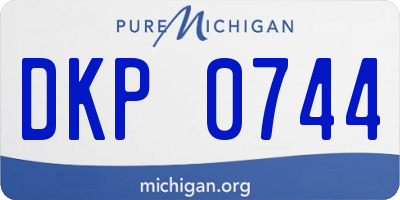MI license plate DKP0744
