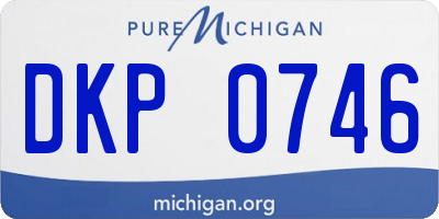 MI license plate DKP0746